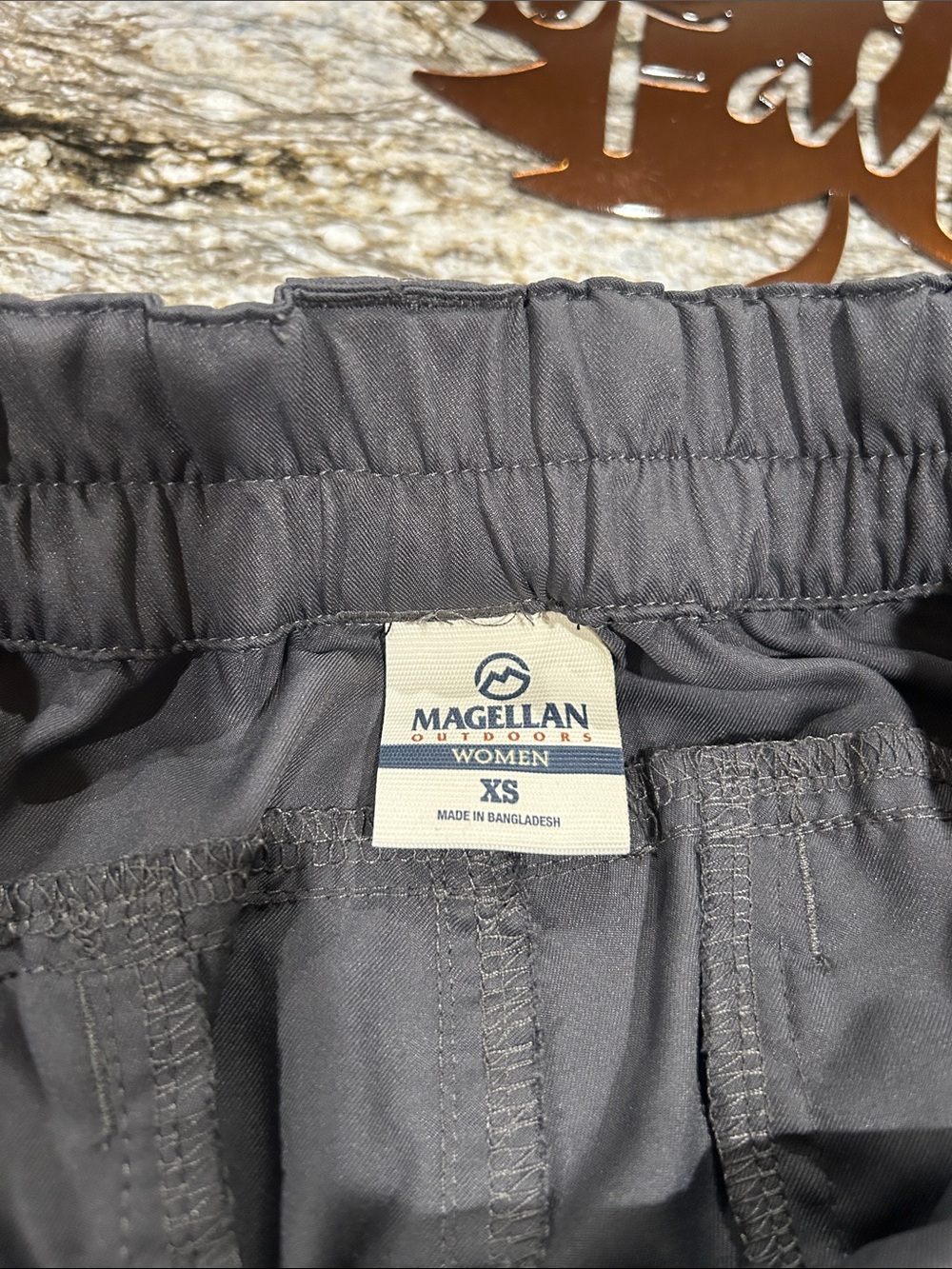 2 pair of Magellan Outdoors Women's Convertible Pants — Brown & Gray - Picture 5 of 7